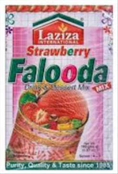 Picture of LAZIZA STRAWBERRY FALOODA DRINK & DESSERT MIX 235G